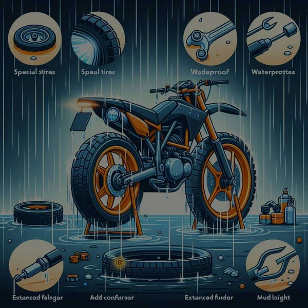 Comment adapter une moto pour faciliter la conduite par temps de pluie ?